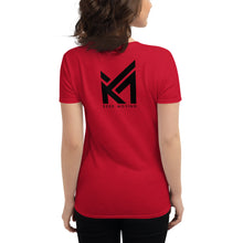 Load image into Gallery viewer, KM1 Women's T-shirt Crew Neck (thin lines)