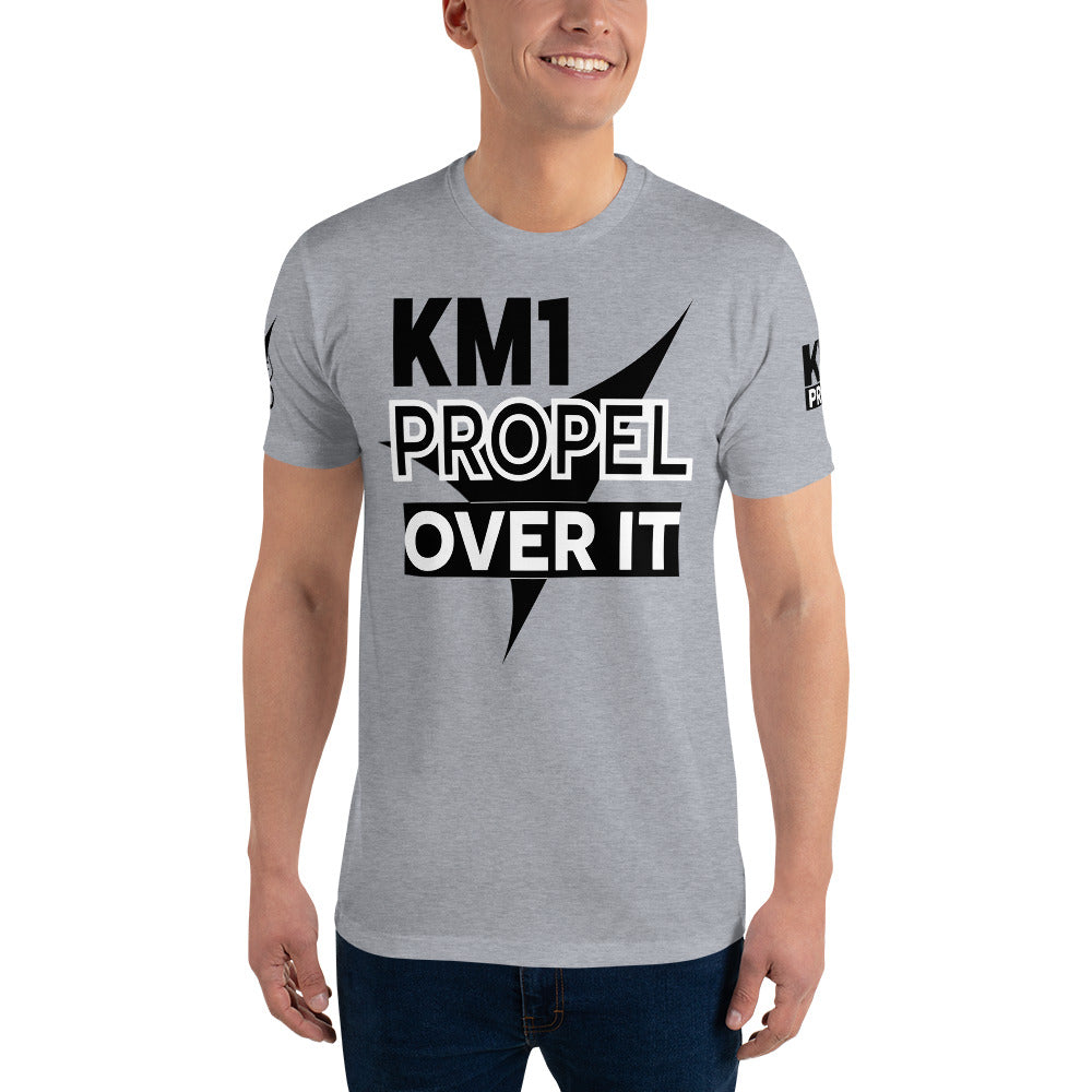 KM1 Men's T-shirt Crew Neck (thin lines)
